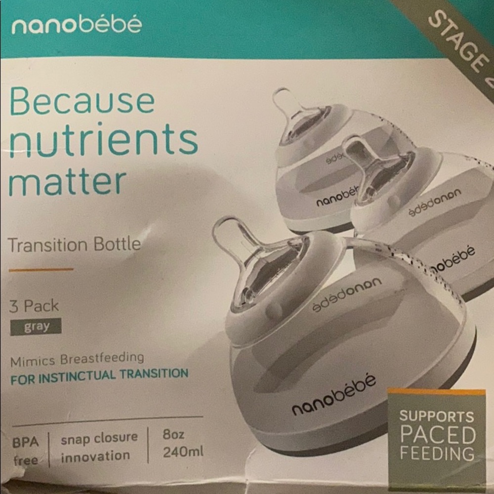 Brand New Nanobebe 8oz bottles
